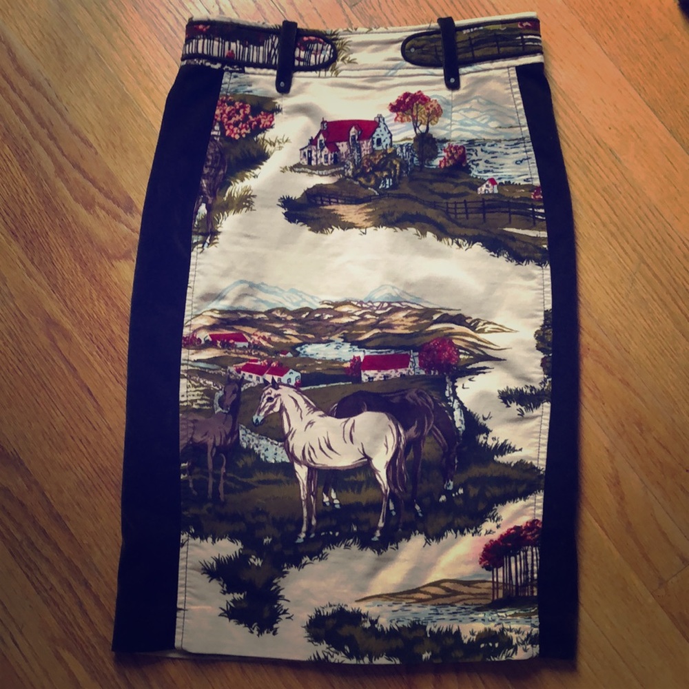 Midi velvet boutique skirt